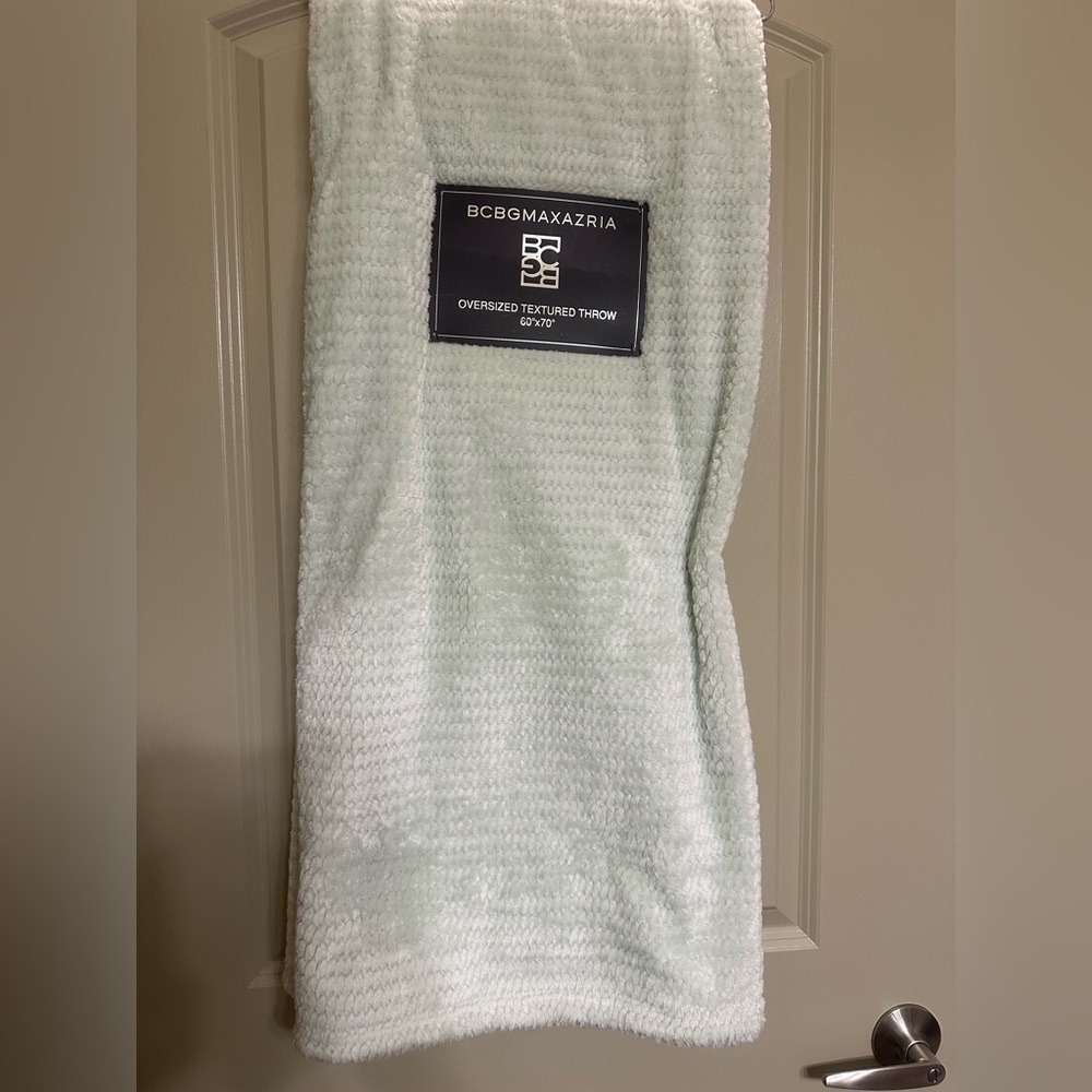 BCBGMaxAzria Mint Green Textured Throw